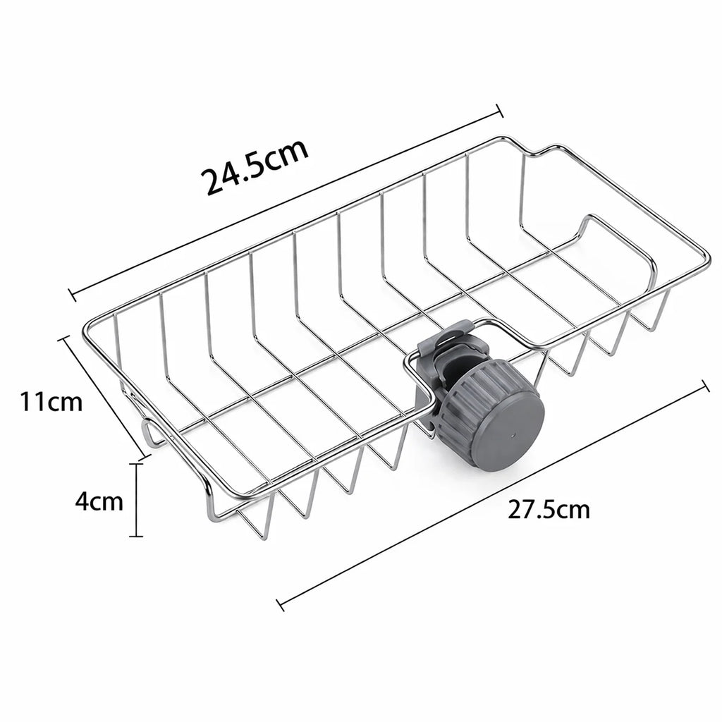 Kitchen Sink Drain Rack Faucet Holder Soap Sponge Organizer alternate view
