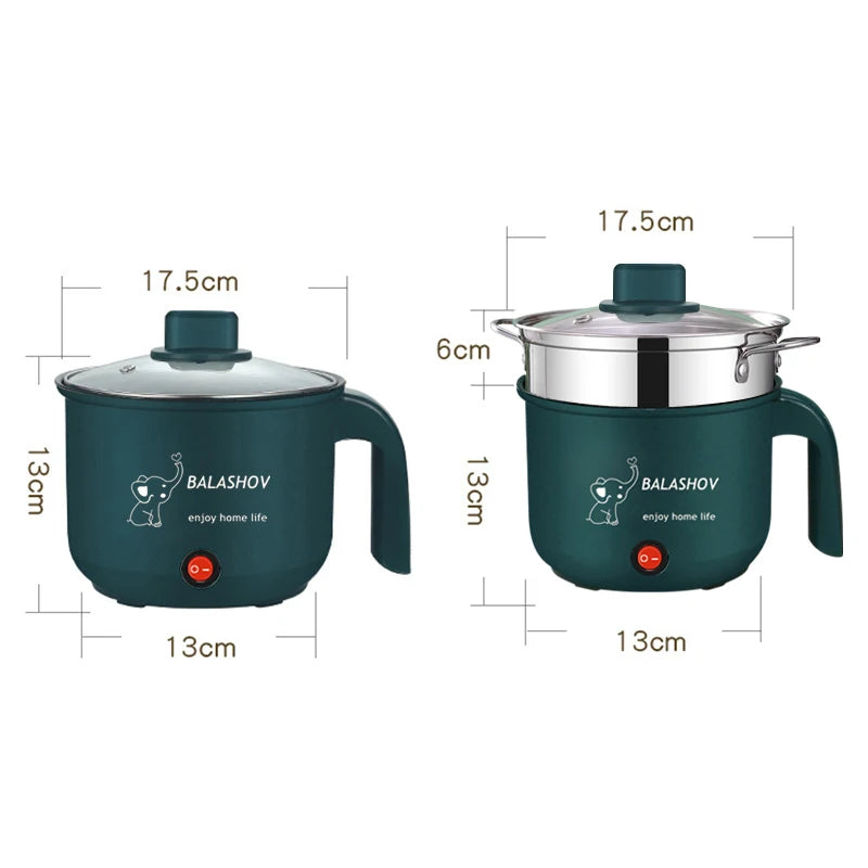 Mini Electric Cooker for 1-2 People Multifunction Non-Stick
