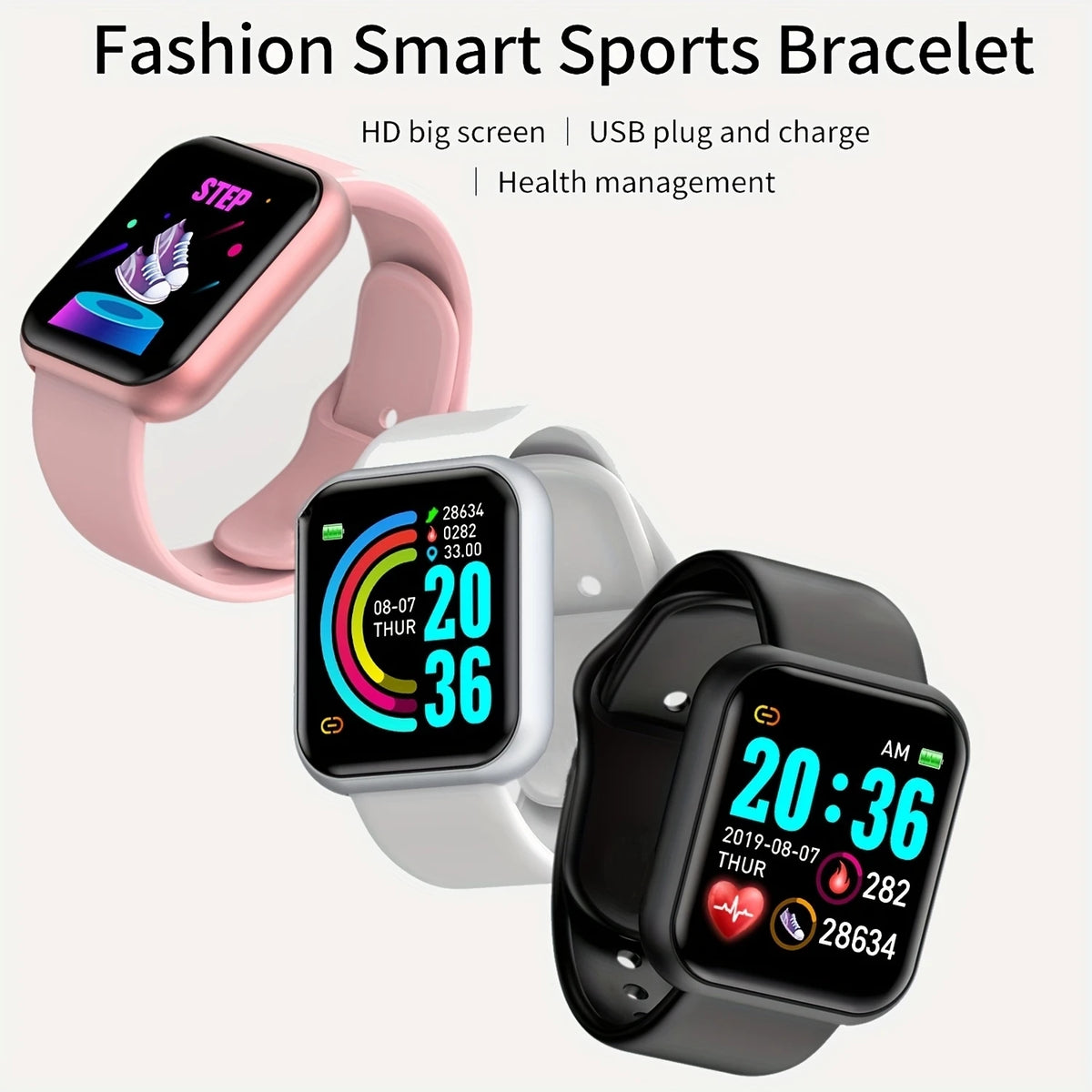 Men Smart Watch Y68 Sport LED Digital Watch lifestyle view
