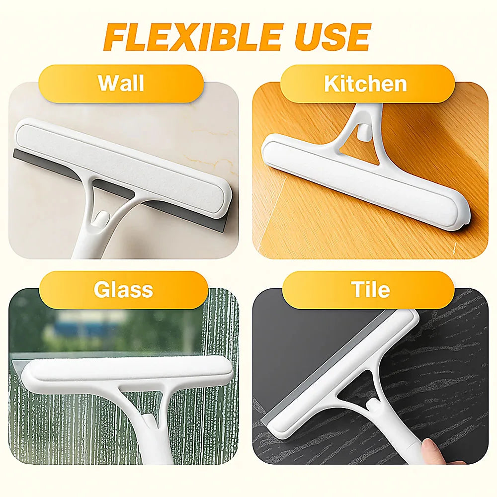 Multifunctional Glass Wiper with Spray Bottle