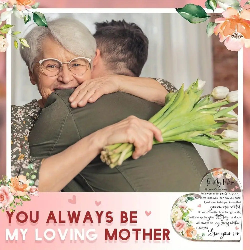 Heart Acrylic Plaque for Mom | Mother's Day Gift