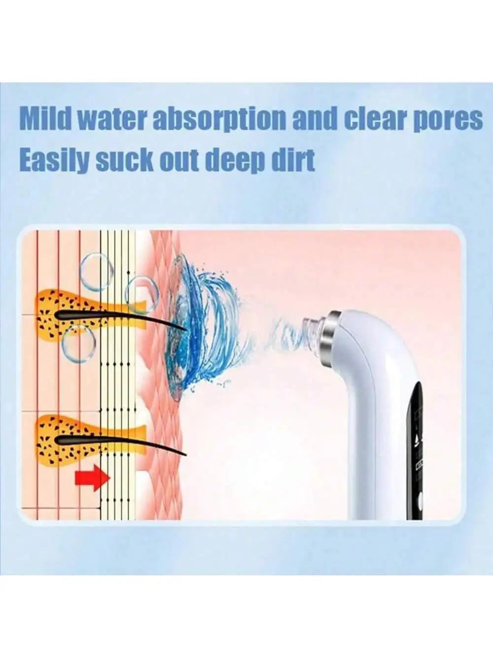 Pore Vacuum Blackhead Remover Women and Men Facial Cleaning Beauty Equipment Facial Pore detail view