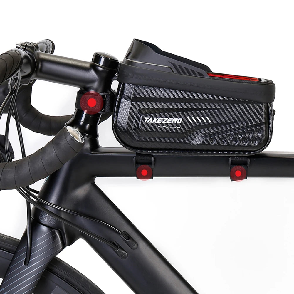 1L Bicycle Frame Bag Waterproof Touch Screen