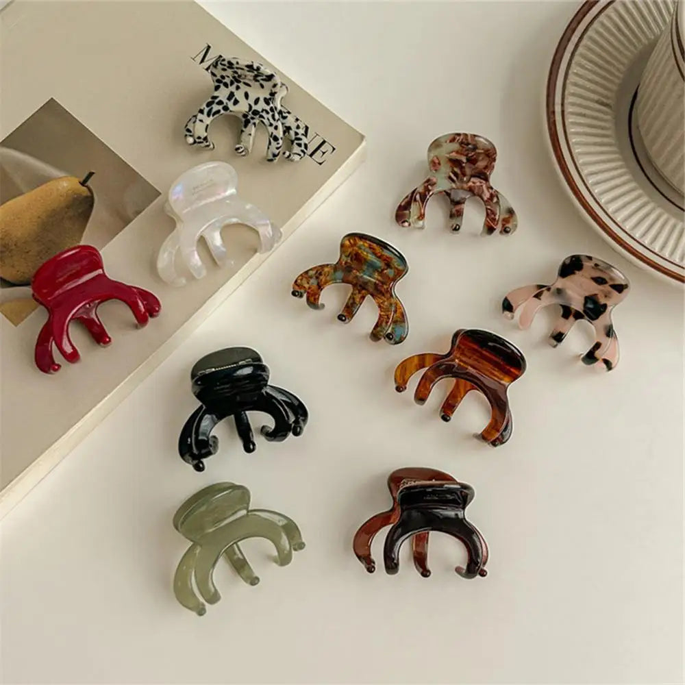 French Acetate Hair Claw Clips Retro Crab Shark Clip Elegant High Ponytail Holders Fashion Hair Accessories for Women Girls