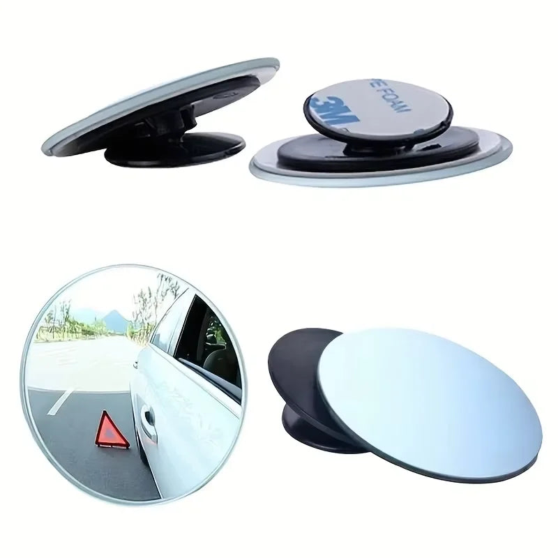 Adjustable Small Round Car Reverse Auxiliary Rearview Convex Mirror Car Blind Spot additional angle