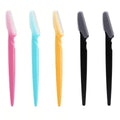 Stainless Steel Eyebrow Razor for Women, Manual Face Trimmer with Protective Cover additional angle
