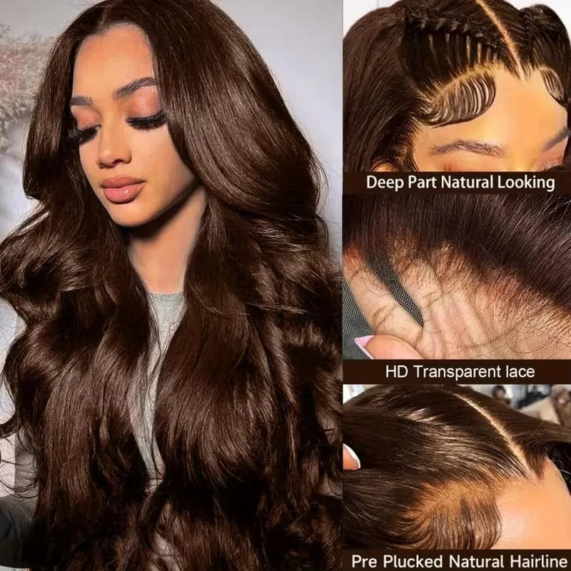 Body Wave Lace Front Wig Human Hair Brazilian Remy Pre Plucked