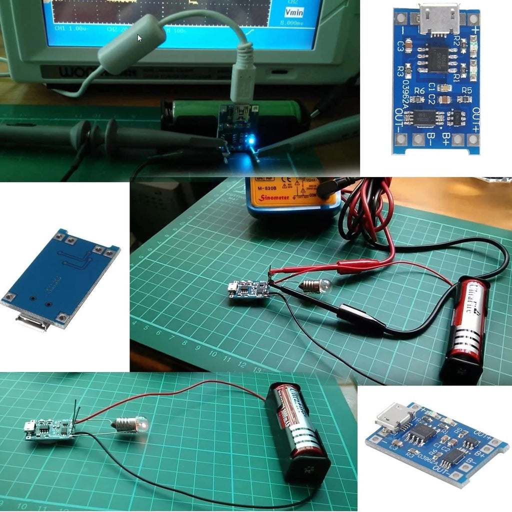 TP4056 18650 Lithium Battery Charger Module Micro/Type-C/Mini USB additional angle