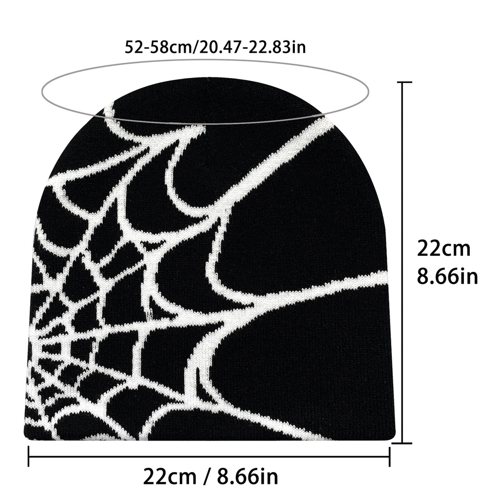 Knit Hat Unisex Winter Casual Spider Web Outdoor Sports alternate view