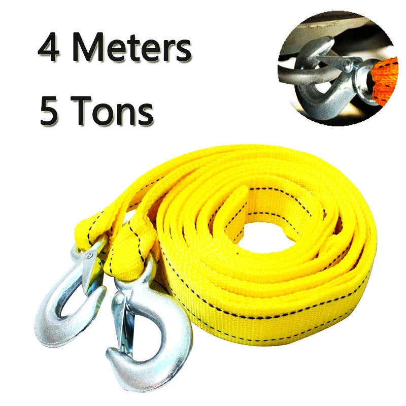 Car Tow Cable Heavy Duty Towing Strap With Forged Hook 3M 5Ton alternate view