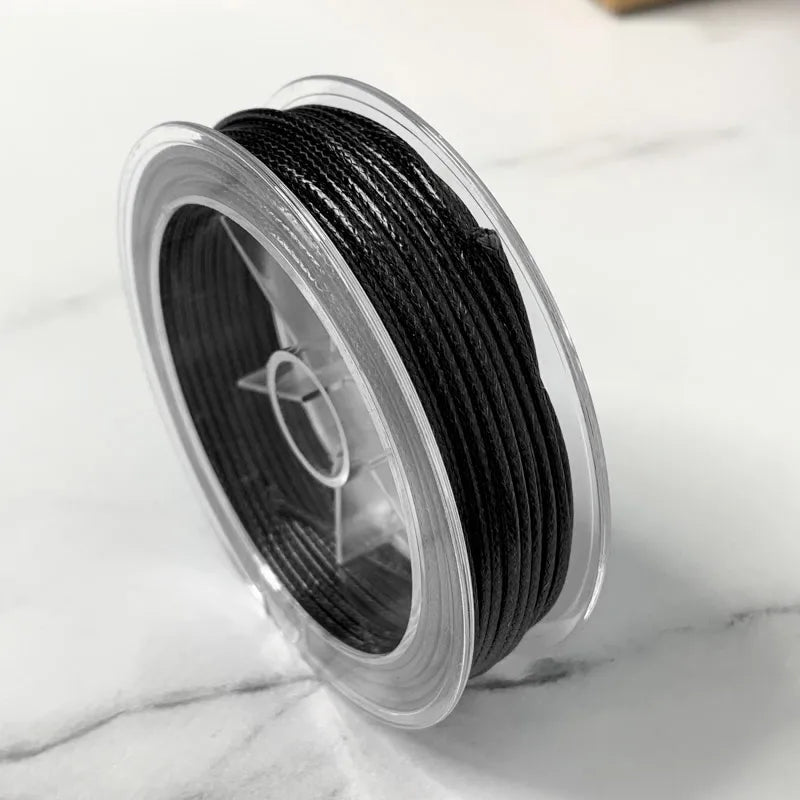 0.5-3MM Waxed Cotton Thread Cord Necklace for DIY Jewelry Making