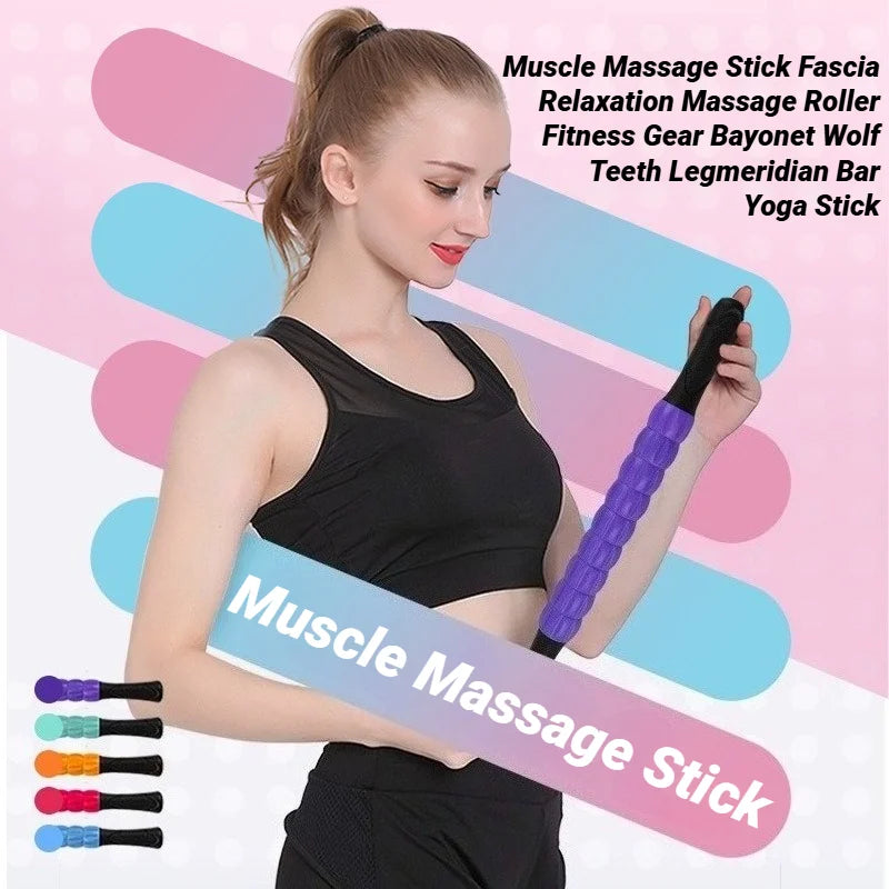 Yoga Massage Stick Deep Muscle Massager Fascia Roller