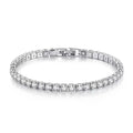 S925 Sterling Silver Zirconia Tennis Bracelet Women 4mm alternate view