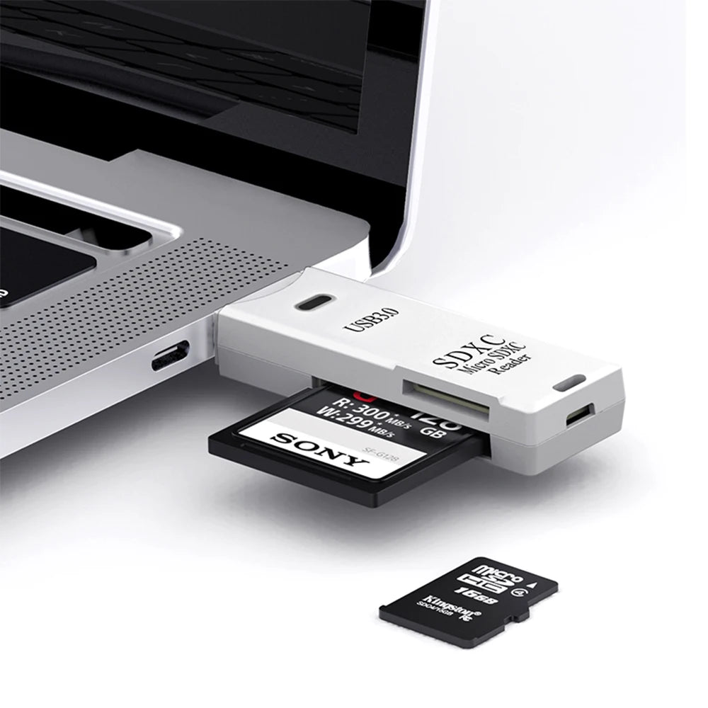 USB 3.0 Micro TF SD Card Reader Adapter for PC Laptop additional angle