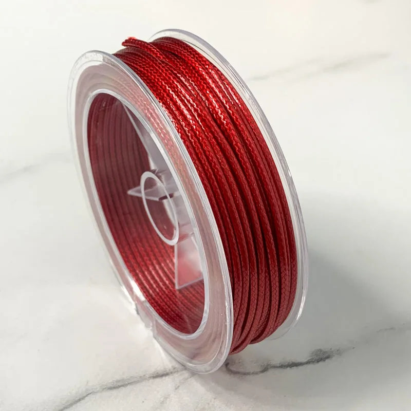 0.5-3MM Waxed Cotton Thread Cord Necklace for DIY Jewelry Making