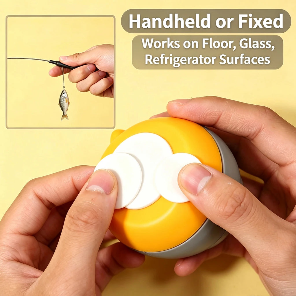 Rotating Feather Cat Wand Interactive Teaser Toy