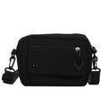 Minimalist Canvas Crossbody Sling Bag, Casual Multi-Pocket Shoulder Bag, Lightweight Everyday Purse for Women & Teens