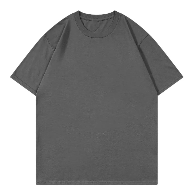 Premium Quality Organic 100% Cotton Mens Solid T-shirts Regular Cotton Men's T-Shir additional angle