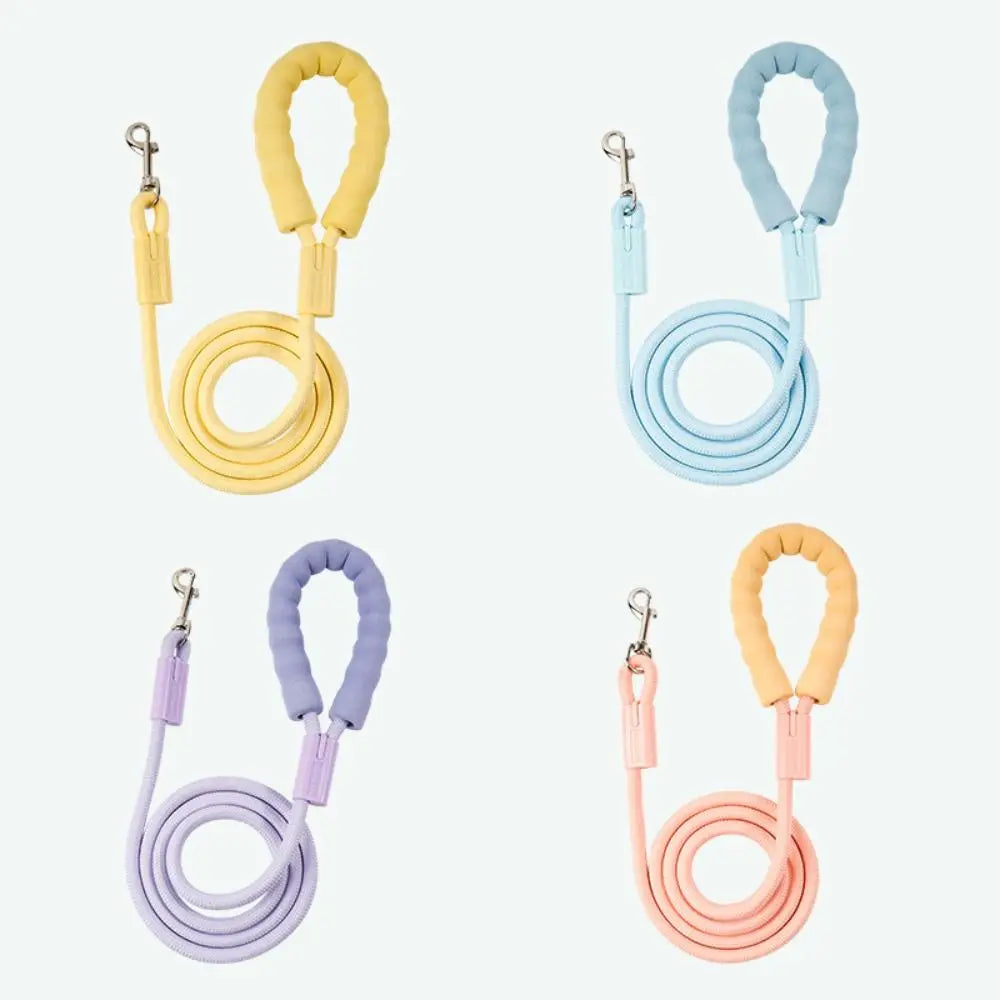 Summer Dopamine Dog Leashes Durable with Cotton Handle Pet Training Rope Nylon Anti-Lost Dog Traction Rope Outdoor