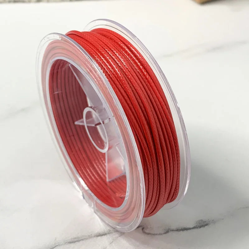0.5-3MM Waxed Cotton Thread Cord Necklace for DIY Jewelry Making