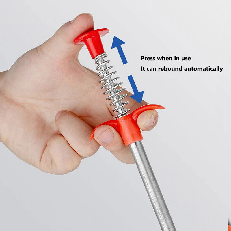 60cm Spring Pipe Dredging Tool, Pick-Up Claw detail view