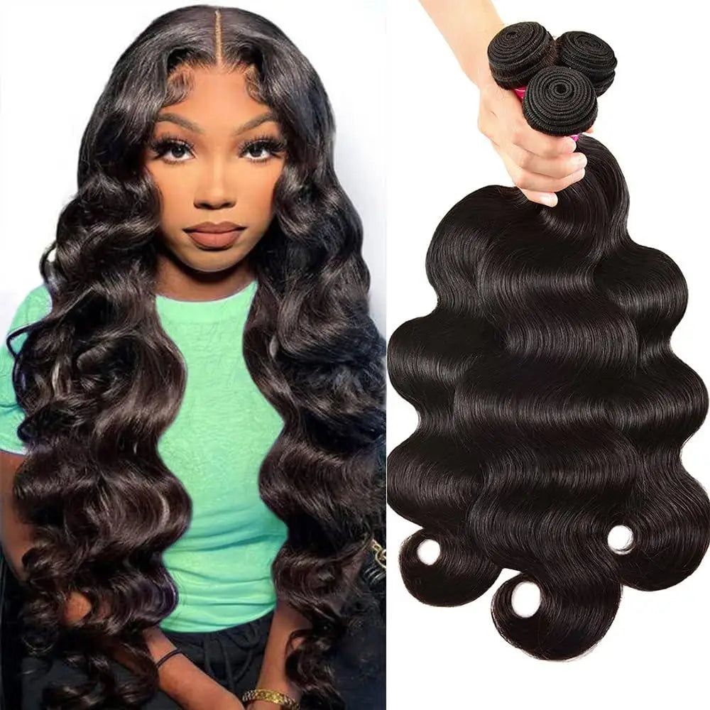 Body Wave Brazilian Human Hair Bundles Unprocessed Remy Virgin Hair 14-30 Inch
