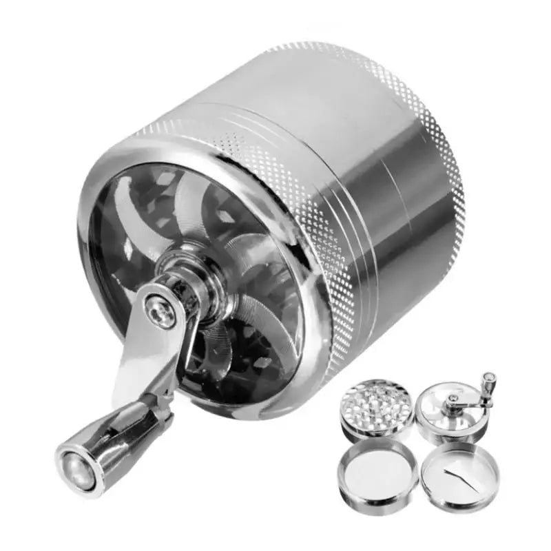 Stainless Steel Nut and Hard Spice Grinder with Foldable Hand Crank