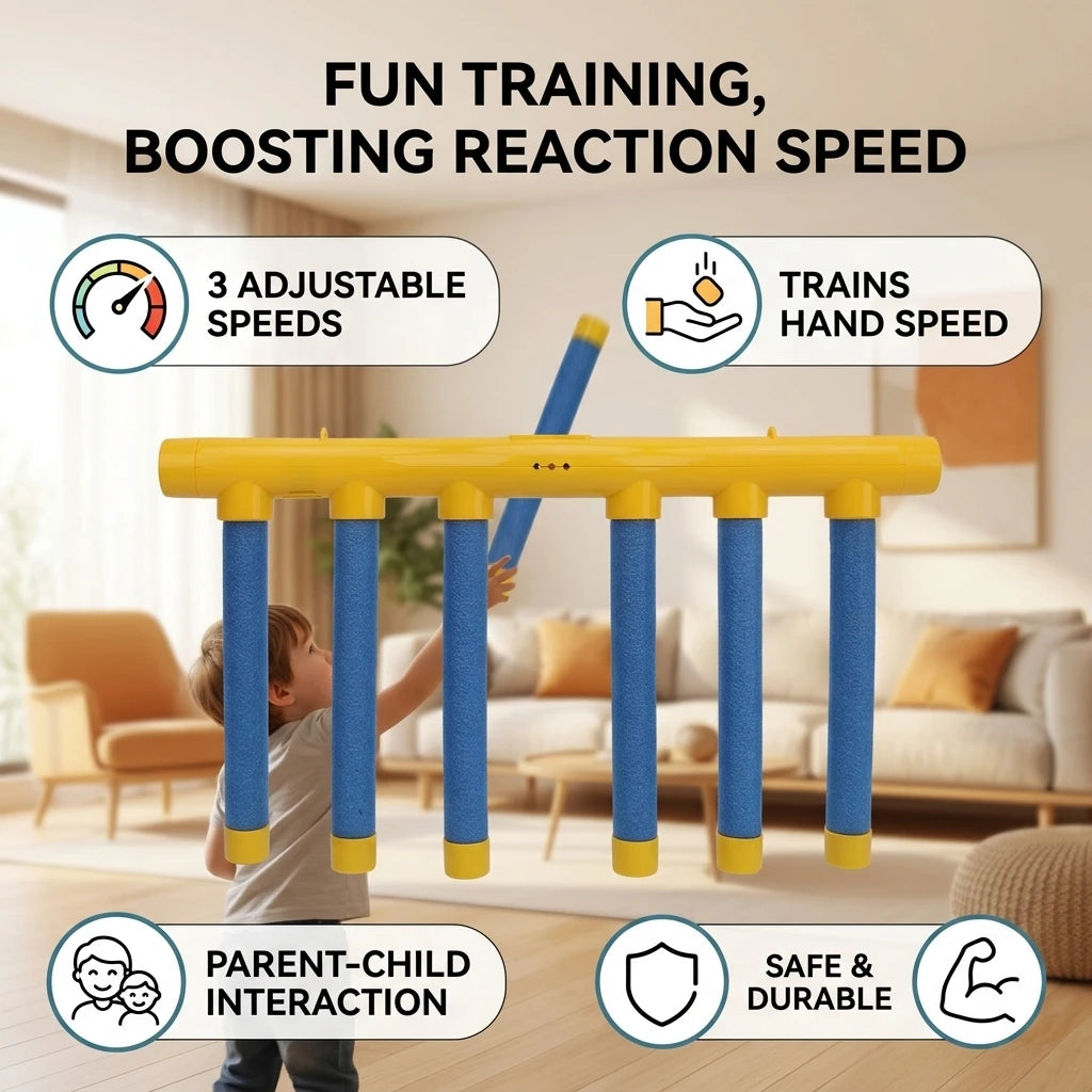 Reactivity Training Falling Sticks Catching Game Blue