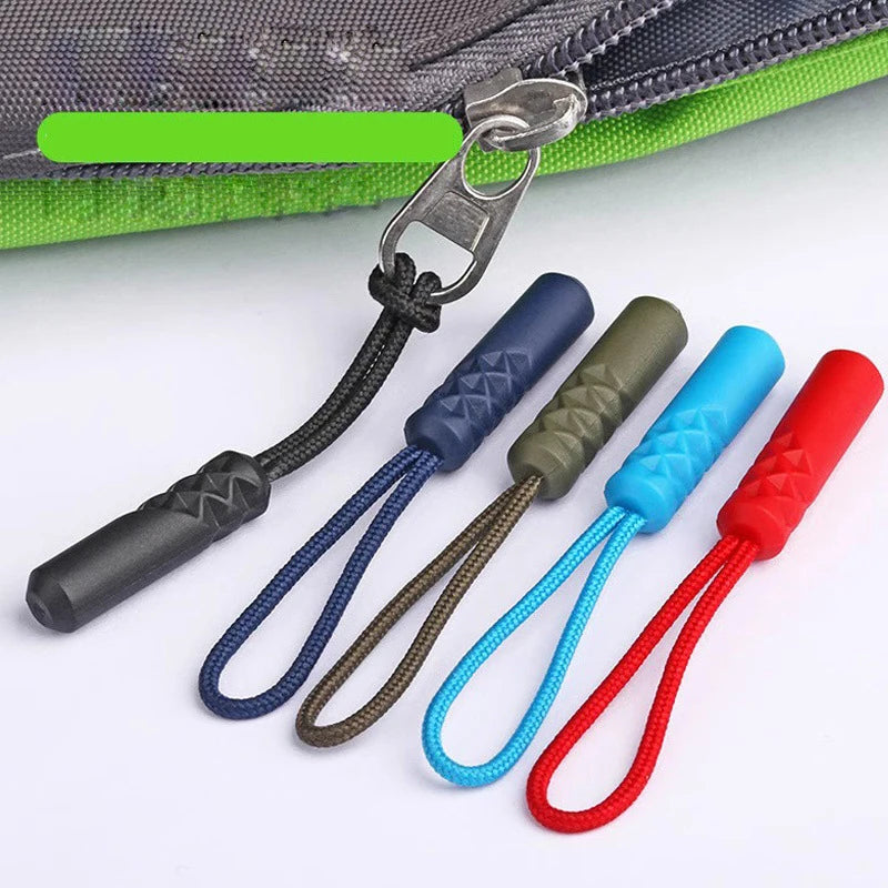 10/20pcs Zipper Pull Puller End Fit Rope Tag Replacement Clip Broken Buckle Fixer Zip Cord Tab Travel Bag Suitcase Tent Backpack