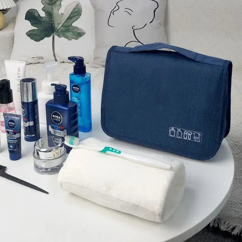 Waterproof Hanging Toiletry Bag Travel Makeup Organizer close-up view