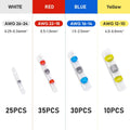 100pcs Waterproof Solder Seal Heat Shrink Butt Wire Connectors Terminals Electrical Copper with a Soldering Sleeve
