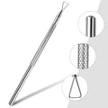 50Pcs 180Grit Sanding Slice+1Pc Nail Cuticle Pusher Set Self-Adhesive Pre Polishing Sandpaper Nails Files Manicure Pedicure Tool