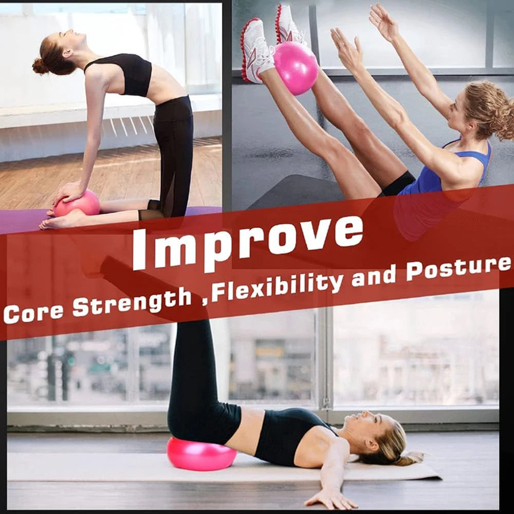 9 Inch Yoga Ball Mini Pilates Exercise Ball Anti Burst Non-Slip