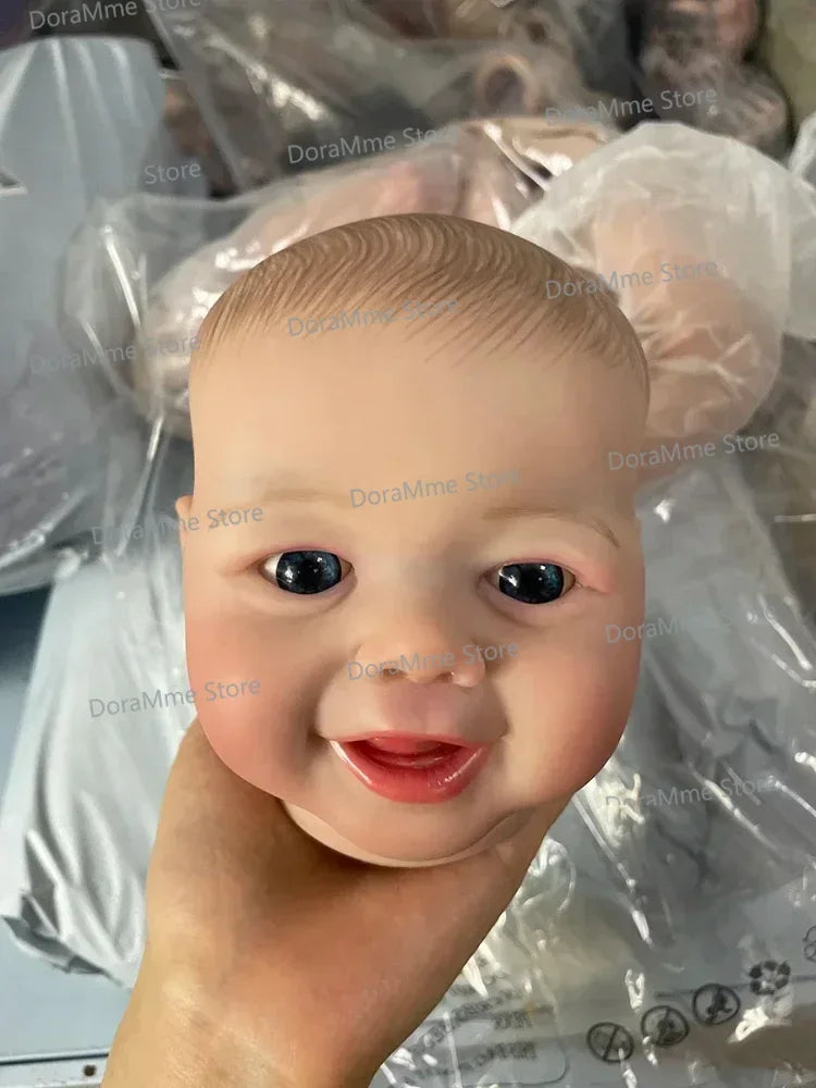 Realistic 19inch Reborn Doll Kit Emmy - Soft Vinyl Painted Unfinished DIY Baby Doll Accessories Toy