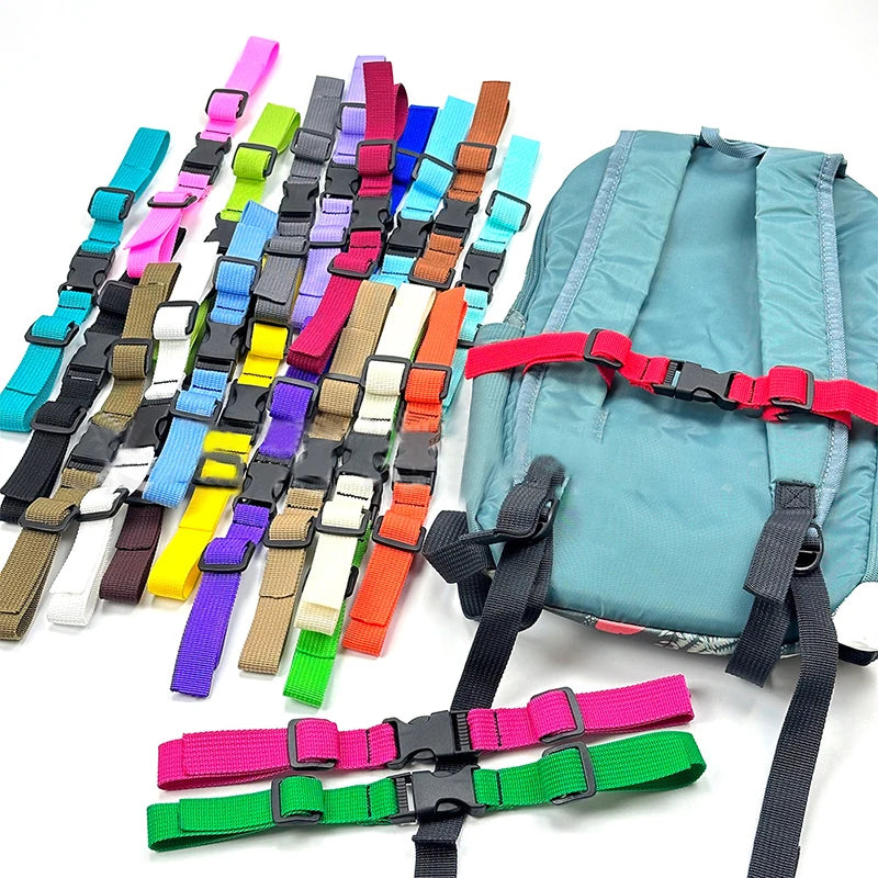 Adjustable Non-Slip Backpack Chest Strap Harness Fashion Durable for Outdoor Camping Bags Shoulder S
