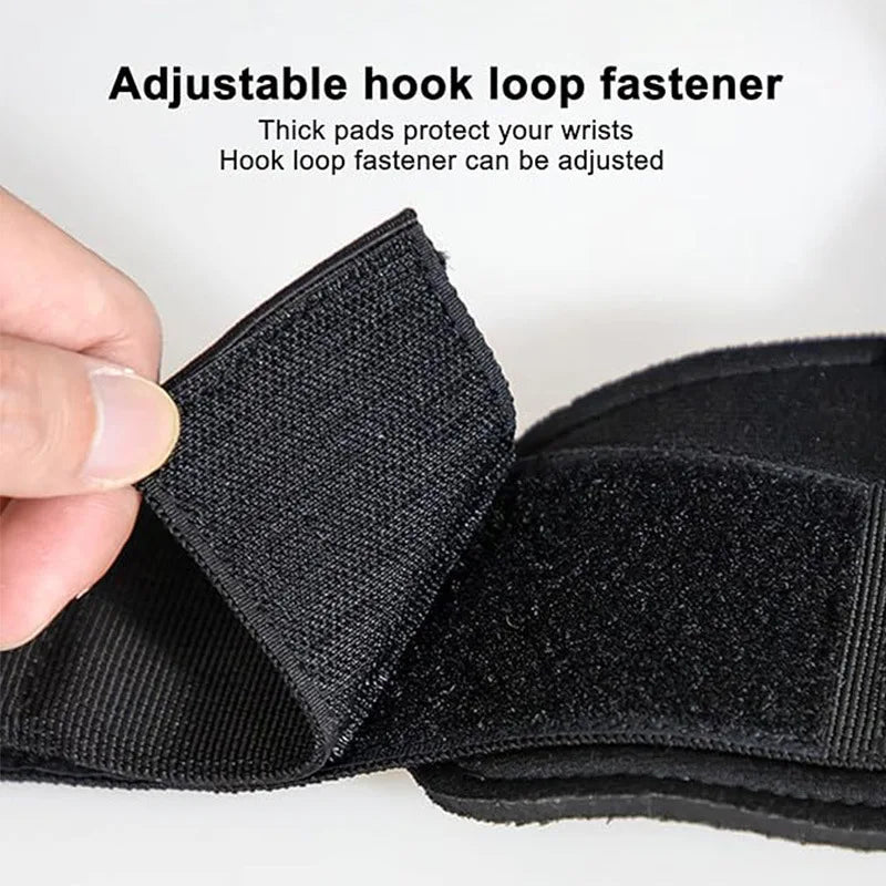 Weight Lifting Hook Grips With Wrist Wraps