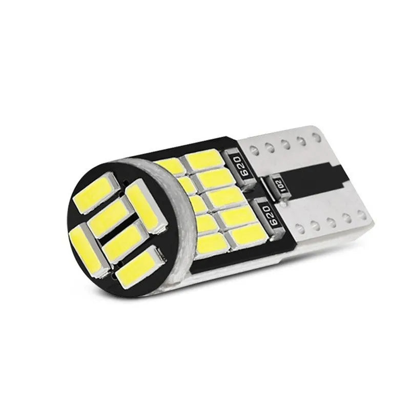 10PCS Led T10 Bulb 194 W5W Light 5w5 501 168 WY5W Interior License Plate 4014/26SMD Reading Parking Signal Lamp Car White 12V