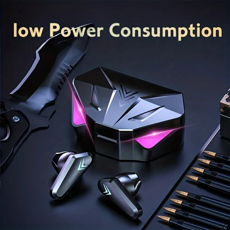 TWS Wireless Bluetooth Headset LED Display Gamer Earbuds with Mic Wireless Headphones Noise Cancelli