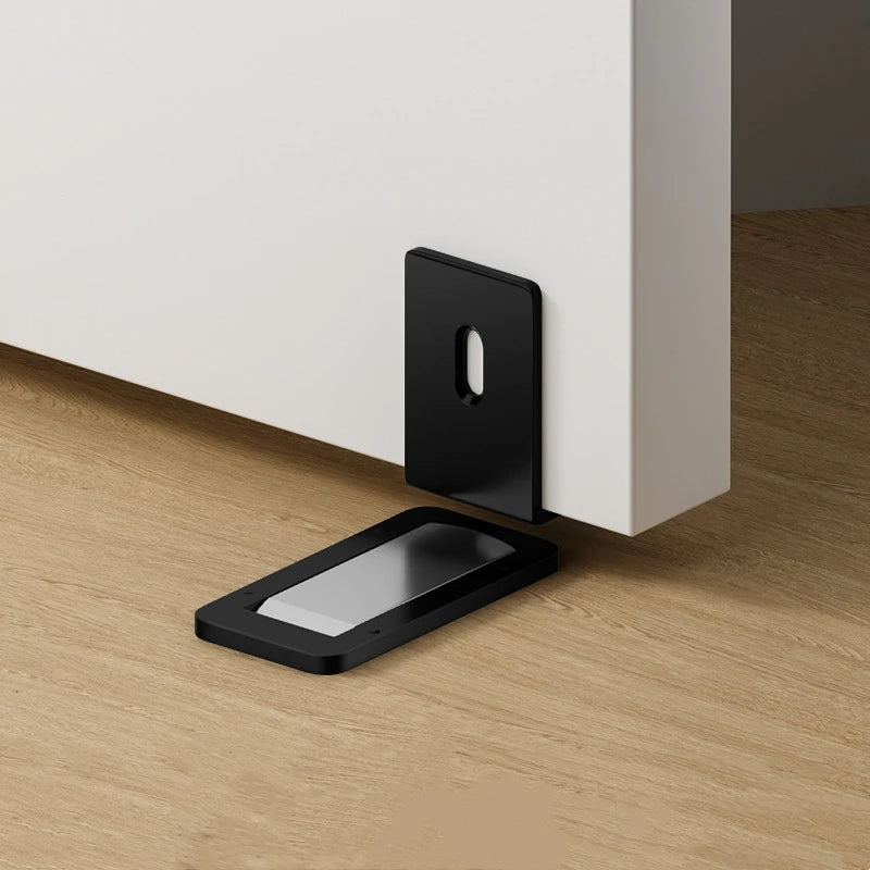 New Invisible Magnetic Door Stopper Aluminum Alloy Self Adhesive Anti-collision Door Draft Stopper Home Windproof Door Blocker