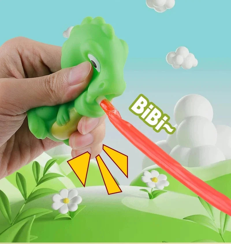 Squishy Fidget Squeeze Toys Creative Novelty Frog Dinosaur Sticking Tongue Out Funny lifestyle view