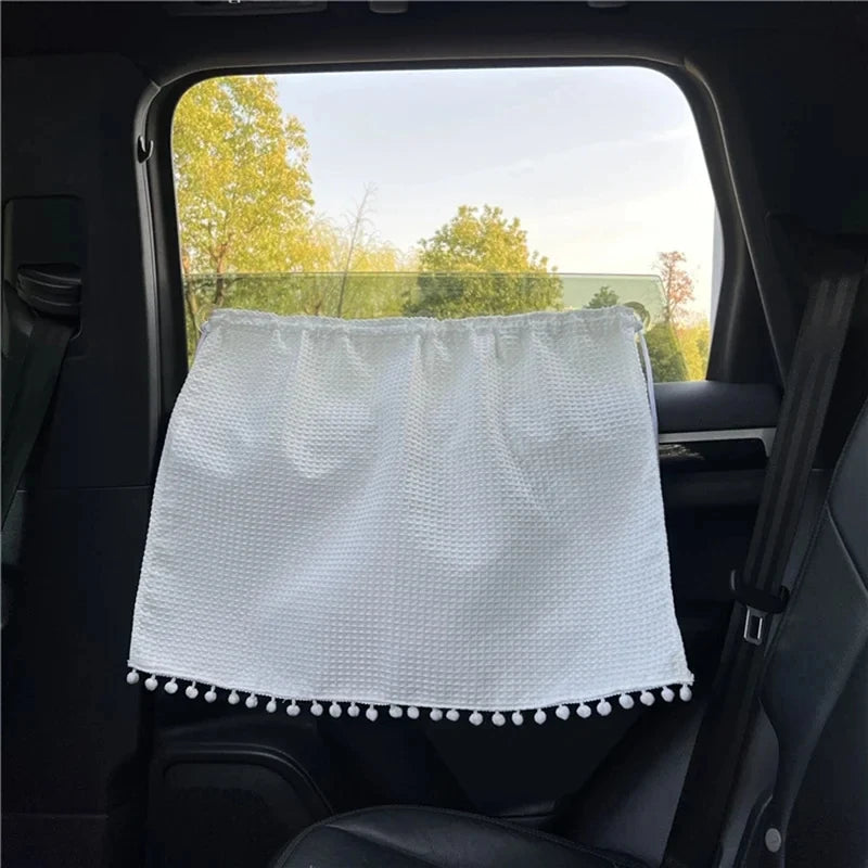 Universal Suction Cup Car Window Sunshade for Kids Baby UV Protection Cartoon Flower Curtain Side Window Shade