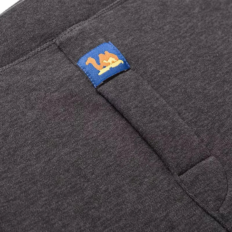 Thickened Winter Fleece-Lined Men's Pants Warm Protection Waist Elastic Knee Pads Cotton Quilted Trousers For Middle-Aged Men