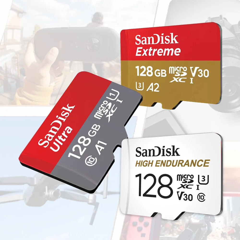 SanDisk microSDXC Memory Card 4K UHD A2 V30 Class 10