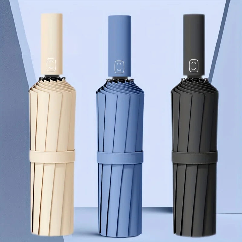 Men's Business 24-Bone Umbrella, Sunny and Rainy Wind-Resistant Umbrella