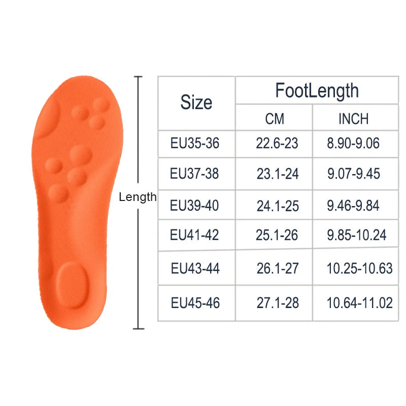 Latex Sport Insoles Shock Absorption Arch Support alternate view