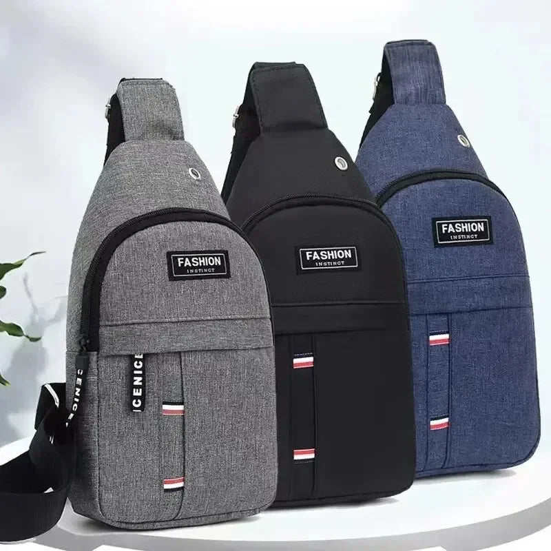 Men's Nylon Canvas Fanny Pack With Adjustable Strap