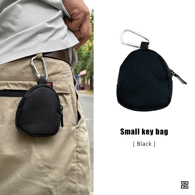 Canvas Key Bag Coin Wallet Small Pouch alternate view