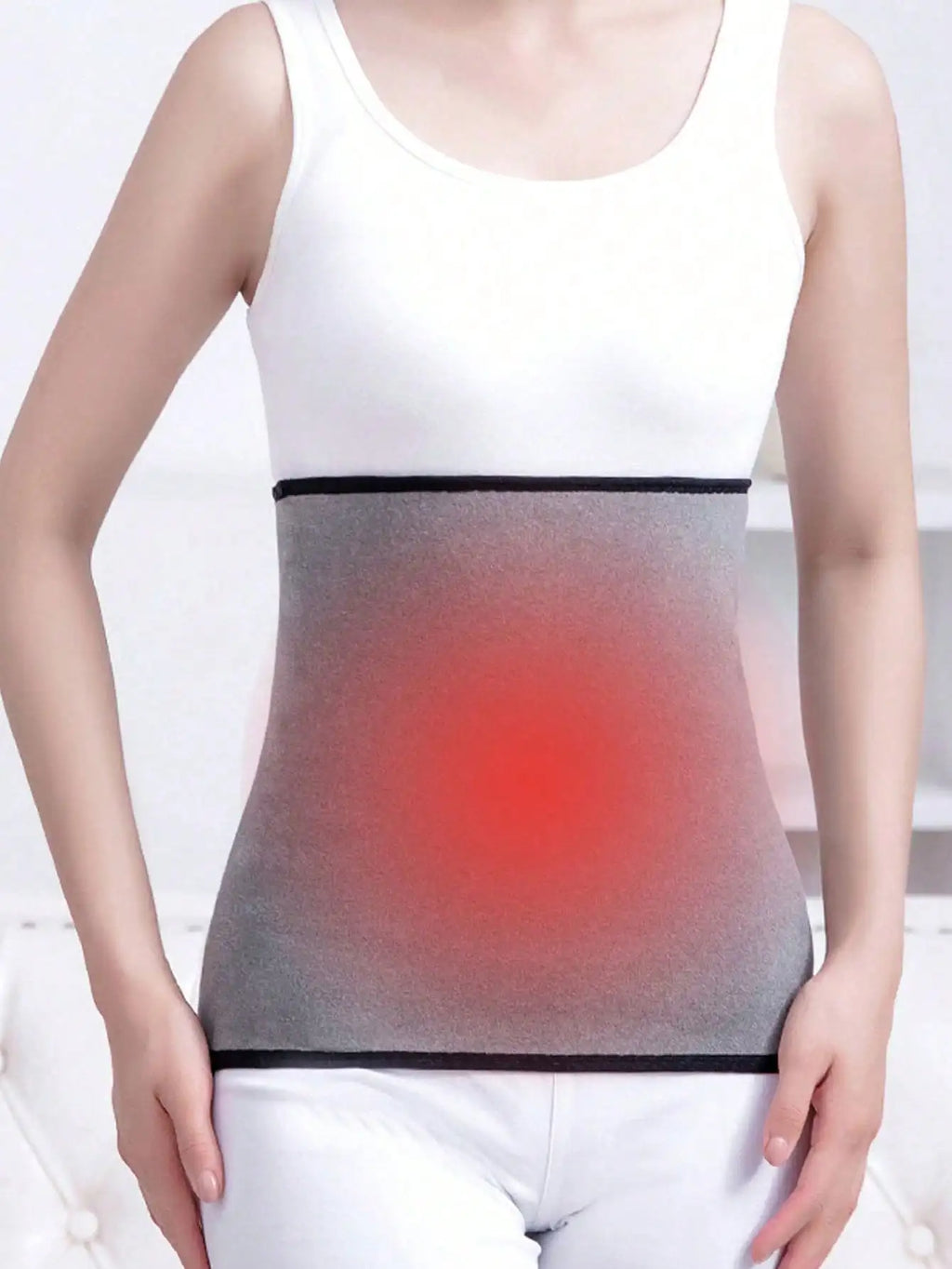 1 Fleece-Lined Waist Belt for Autumn and Winter to Protect the Stomach and Waist from the Cold, Suitable for Both Men and Women