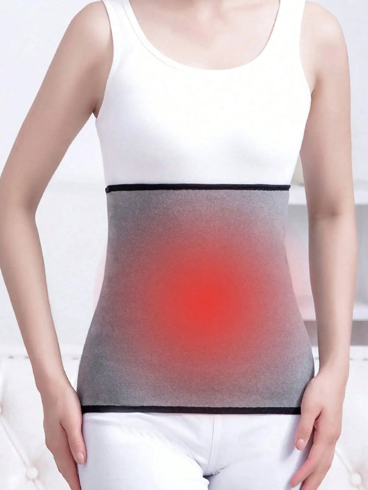 1 Fleece-Lined Waist Belt for Autumn and Winter to Protect the Stomach and Waist from the Cold, Suitable for Both Men and Women