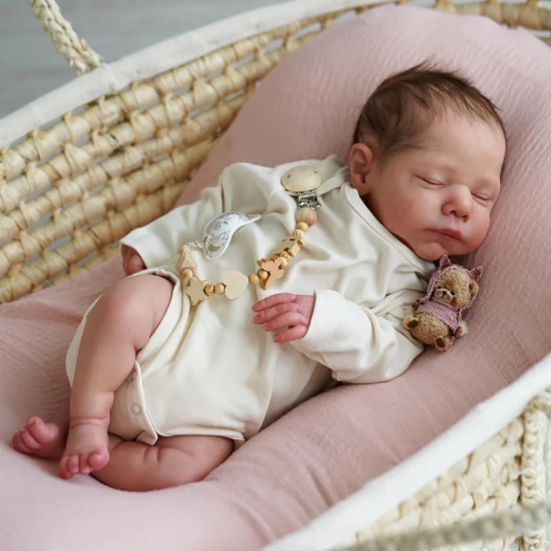 20inch Unpainted Reborn Doll Kit MARLEY Unfinished Doll Parts with Cloth Body lifestyle view